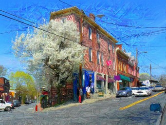 Painting of Yale Campus